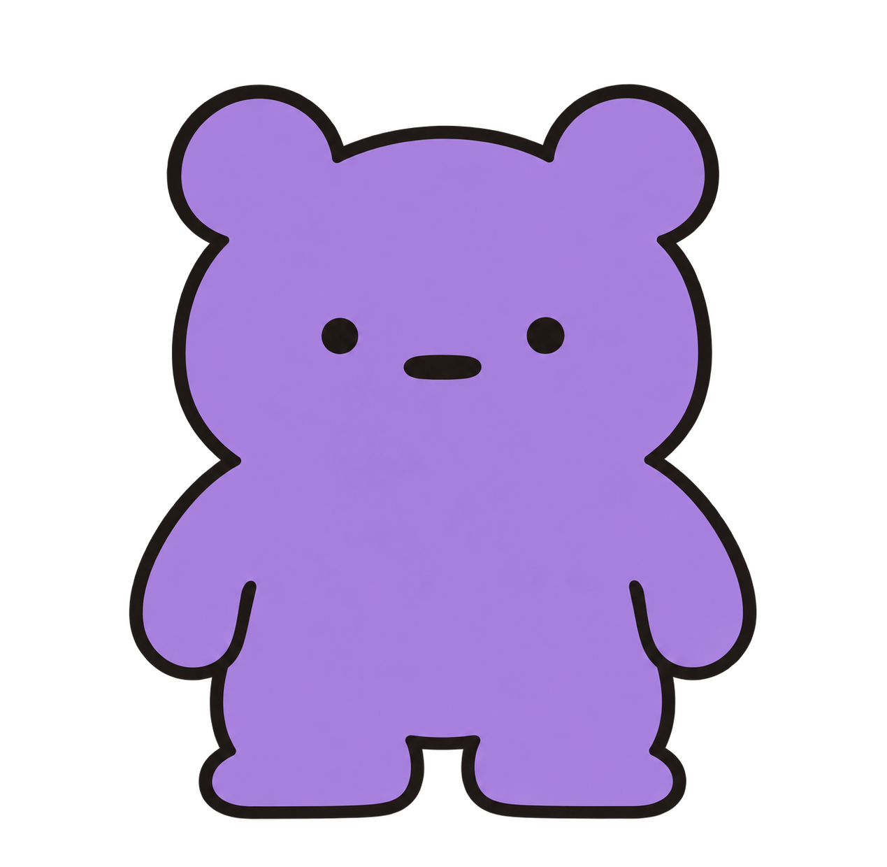 Gumbo, a purple gummy bear
